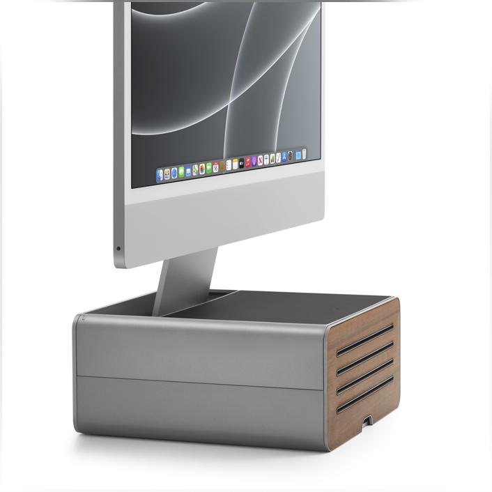 The Twelve South HiRise Looks Like A Mac Pro Mini, Is Actually An iMac Stand And Storage Locker The Twelve South HiRise Looks Like A Mac Pro Mini, Is Actually An iMac Stand And Storage Locker